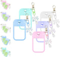 Silicone Case Compatible with Touchland Hand Sanitizer Spray Mist 1 oz with Bow Keychain