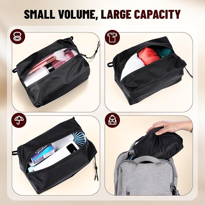 NEWTODAY Ultra Light Packing Cube, Dust and Water-Resistant Travel Organizer, Foldable Toiletry Bag, Travel Cosmetic Organizer