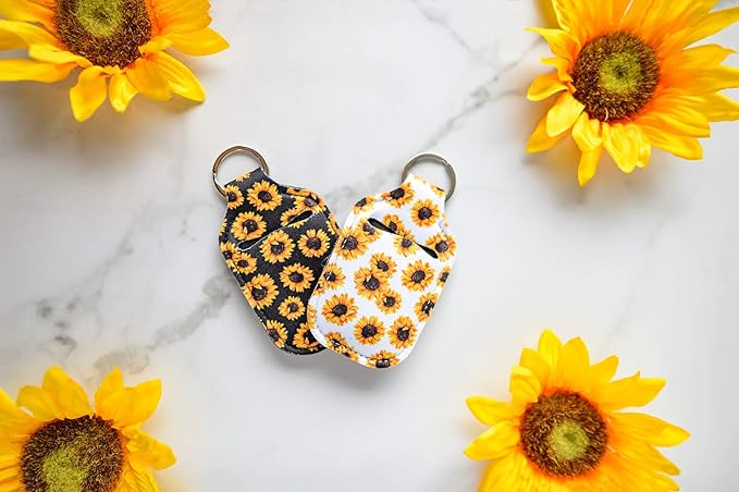 Daisy Lane Hand Sanitizer Holder for Backpack Kids Travel Size Baseball Softball Keychain