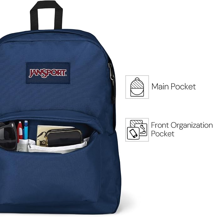 JanSport SuperBreak Plus Backpack with Padded 15-inch Laptop Sleeve and Integrated Bottle Pocket - Spacious and Durable Daypack for Work and Travel - Surreal Space