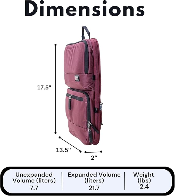Trilogy Expandable Tote Pack (Zinfandel)