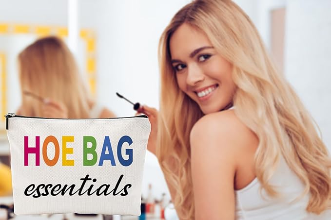 ZUYUROU Funny Gifts for Women, Friends, Hostess Gift Ideas Cool Gifts for Women Girls Birthday Gift Ideas Gag gifts Girls Weekend Overnight Fun Makeup Travel Bag Cosmetic Bag-Colorful