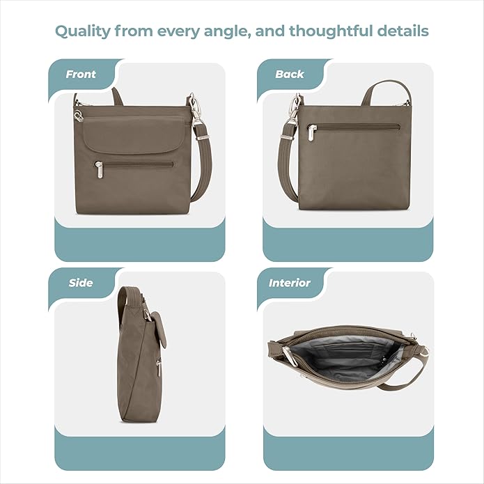 Travelon Anti-Theft Classic Mini Shoulder Bag