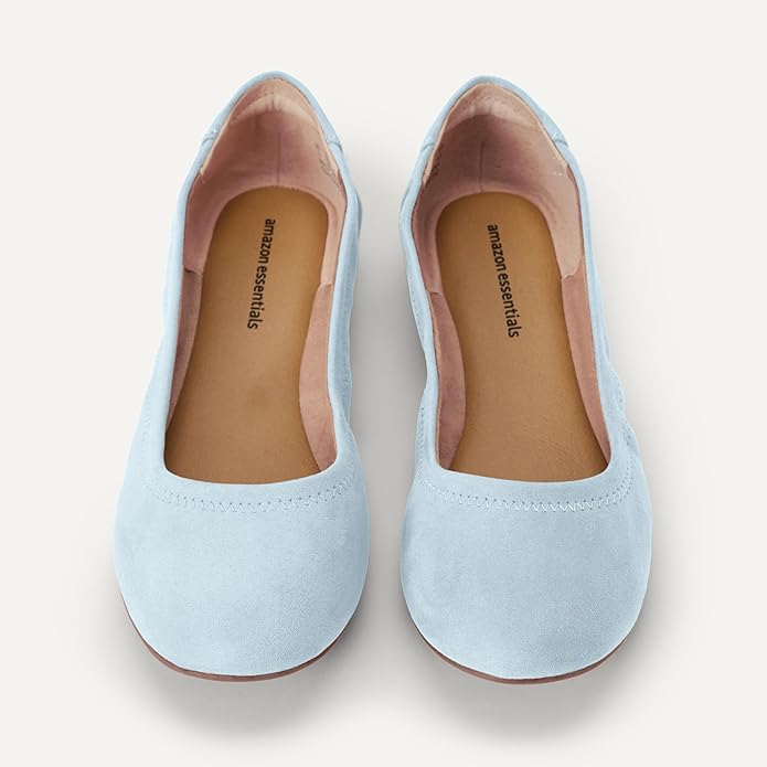 Amazon Essentials Women's Belice Comfortable Slip-On Ballet Flats Shoes