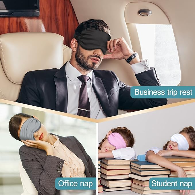 15pcs Sleep Mask for Sleeping-Adjustable Elastic Band Blackout Eye Mask, Soft and Comfortable Eye Sleep Mask, Suitable for Bed, Plane, Long-Distance Ride, Office (Multicolor)
