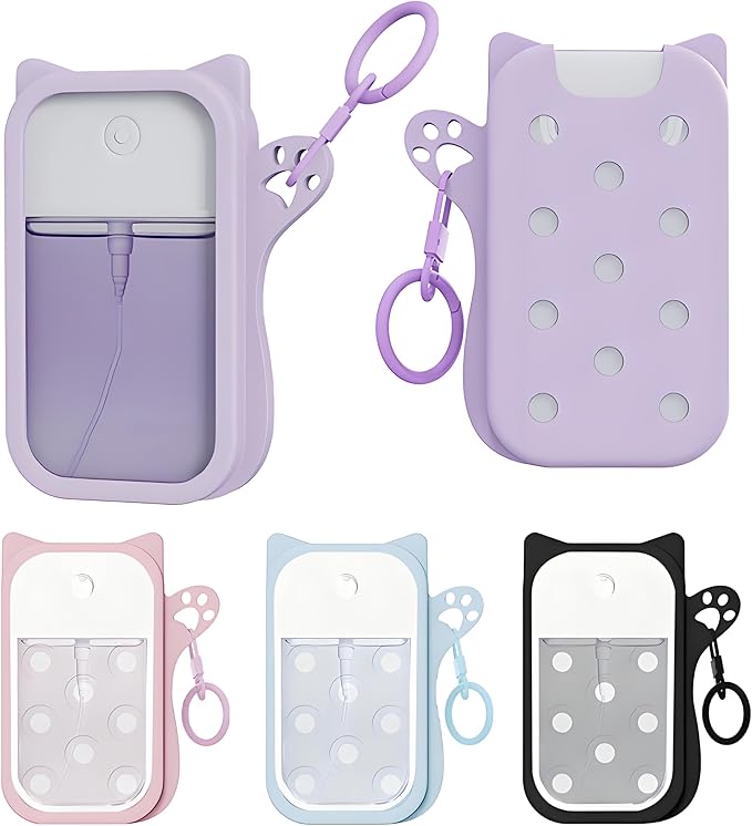 Silicone Case Compatible with Touchland Hand Sanitizer Spray, Protective Case for Power Mist and Glow Mist 1 fl oz