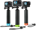 Floating Handle Grip Floaty Stick Waterproof Handler Accessory Compatible with GoPro Hero 13, 12, 11, 10, 9, 8, 7, 6, 5, 4, Session, 3+, 3, Hero(2018), Max, DJI Osmo Action Cameras (Green)