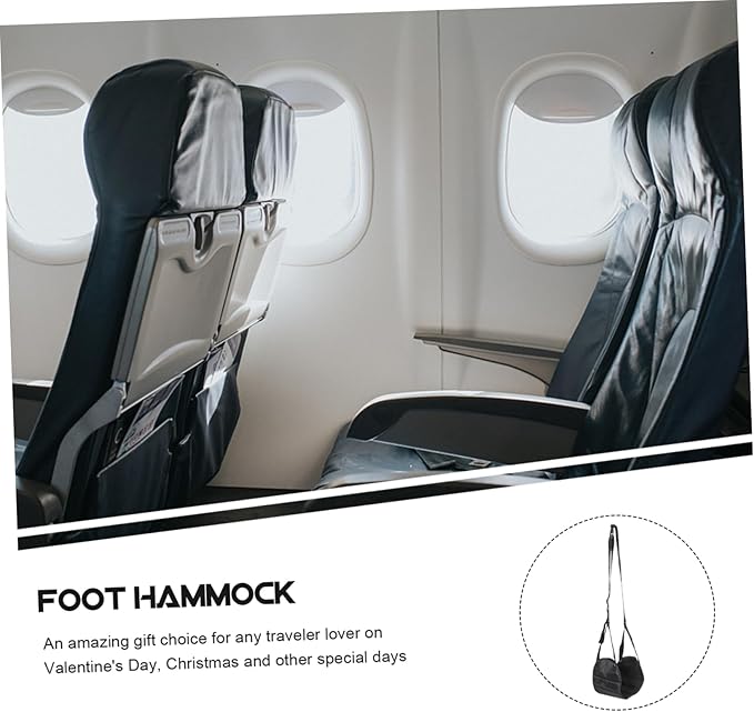 Flight Leg Rest Airplane Foot Hammock Oxford Comfortable Travel Essential