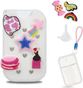 Refillable Hand Sanitizer Spray Bottle - 1oz / 50ml Leakproof Empty Spray Bottle with Silicone Case, Funnel & Clip,Portable Mini Travel Sanitizer Holder for Purse, Pocket, Gym Bag