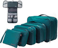 Bee Nesting BeeNesting Waterproof Compression Packing Cubes 5/6/8 sets, Large Travel Packing organizers for Carry on Luggage, 2 Sides Expandable Storage Bags