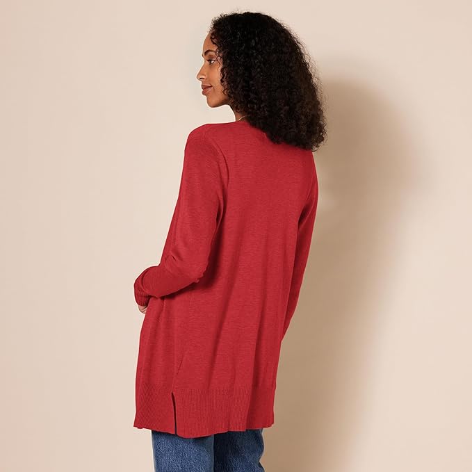 Amazon Essentials Women's Lightweight Long Sleeve Open-Front Cardigan Sweater (Available in Plus Size)