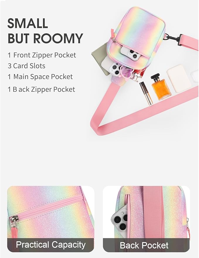 Mothers Day Gifts for Daughter, Birthday Graduation Gifts for 8 9 10 11 12 Year Old Teens Girls Her,Fanny Pack Sling Crossbody Bag Belt Bags Purse, Preppy Teen Girl Gift Trendy Stuff Travel Essentials