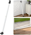SECURITYMAN 3-in-1 Door Security Bar, Security Door Stoppers & Door Barricade – Heavy Duty Adjustable Iron Security Lock Bar for Home Defense, Apartment & Travel Safety (1 Pack - White)