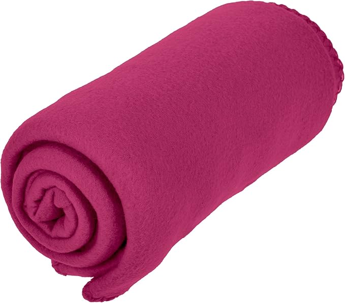 Imperial Home 50x60 Soft Fleece Throw Blanket, Cozy Throw for Couch, Bed, Any Room, Lightweight Travel Blanket