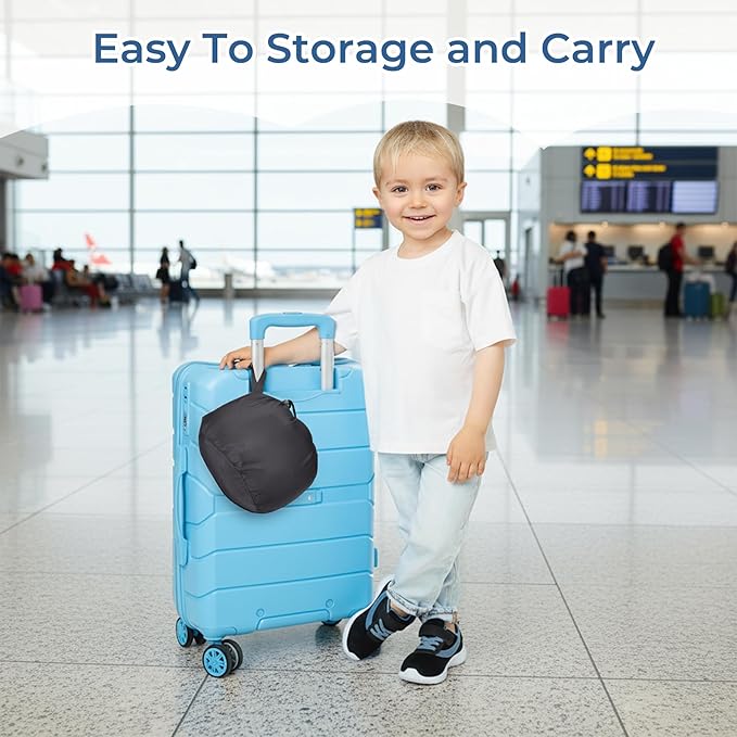 COOLBEBE Kids Travel Neck Pillow, Softly Double Support Travel Pillow for Car & Airplane, Traveling Gifts for Toddler & Children, Breathable Fabric, Raspberry Powder