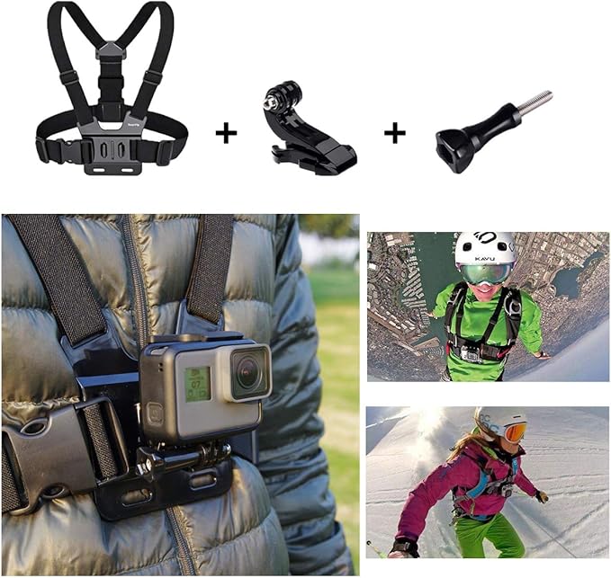 Suptig Accessories Kit Compatible for Gopro Hero 13/Hero12/11/10/9/8/7/6/5/4/3/3+/2/Session gopro Max2 Gopro Fusion DJI Action 5 pro/5/4/3, Insta360 X5/X4, AKASO Action Camera Accessories