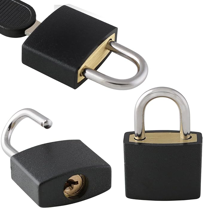6PCS,Suitcase Locks,Small Padlock,Locker Lock with Key,Mini Locks with Keys,Perfect for Securing Backpacks, Boxes, School, and More