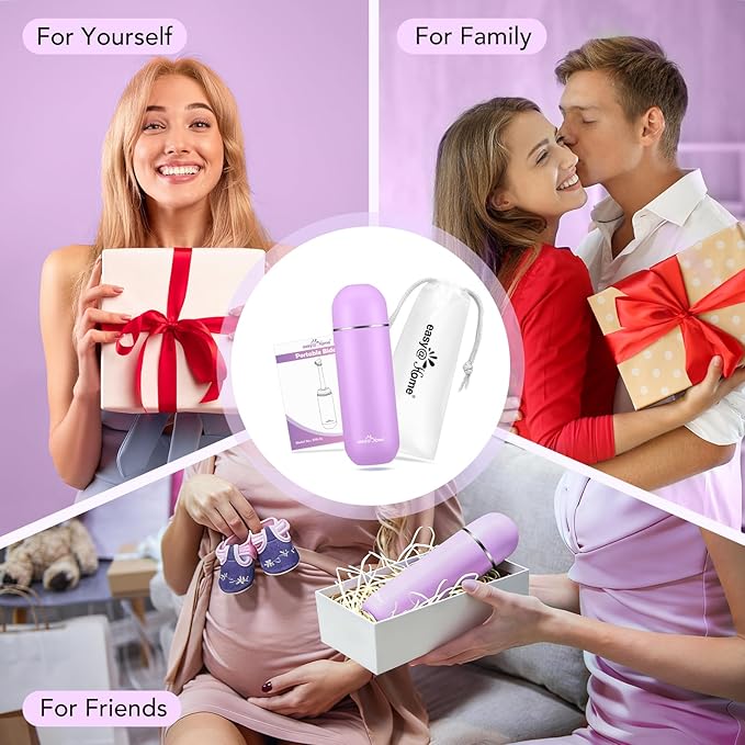 Easy@Home Portable Travel Bidet: Peri Bottle for Postpartum Essentials - Handheld Sprayer Kit for Perineal Care & Personal Hygiene | 380ml (12.8oz) | Women & Men | EPB-01 Pink