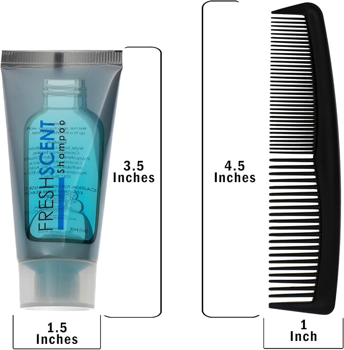 Moda West 24 Kits - Bulk Case of Wholesale Deluxe Toiletries Bathroom Essentials Men, Women, Travel, Charity, Homeless Shelters - 9 Piece Kit, Travel-Ready, Donation Ready, Essential Hygiene Products