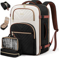 LOVEVOOK Travel Backpack Carry on Flight Approved 50L,Waterproof TSA Travel Essentials Personal Item Backpack for Women Men,Large Carry on Luggage Suitcase Travel Bag for Airplane with 3 Packing Cubes