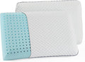WEEKENDER Gel Memory Foam Pillow - Standard Size - 2-Pack - Medium Firm Feel - Neck & Shoulder Support - For Back & Side Sleepers - Home, Hotel, & Hospital Essentials