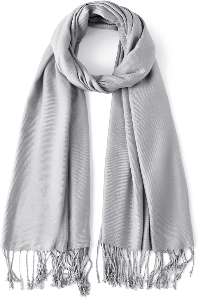Soft Silky Pashmina Shawl Wraps Solid Colors Scarf for Wedding Evening Dresses