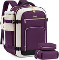 LOVEVOOK Carry On Travel Backpack For Women Flight Approved, 50L Personal Item Backpack Flight Approved, TSA Travel Bag Fit 18 Inch Laptop, Business Weekender Overnight Waterproof Daypack with 3 Cubes