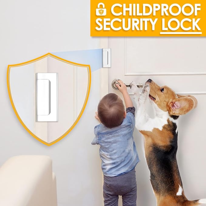 Home Security Door Lock Door Lock Security Door Reinforcement Lock Metal Door Locks for Kids Safety Proof Front Door Child Safety Lock Top Door Latch Lock Extra High Security Door Locks Interior Lock