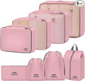 Packing Cubes for Travel - 8 Set Luggage Organizer Bags for Family, Mesh Breathable Packing Cubes for Suitcases Durable Travel Essentials Bags Set