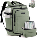 LOVEVOOK Travel Backpack for Women & Men, 50L Large Carry On or Checked Luggage, Waterproof Hiking Backpack with 3 Packing Cubes for 5+ Day Trips, Camping & Backpacking Essentials, Slate Green-Black