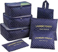 Mossio 7 Set Packing Cubes with Shoe Bag - Travel Carry On Luggage Organizer