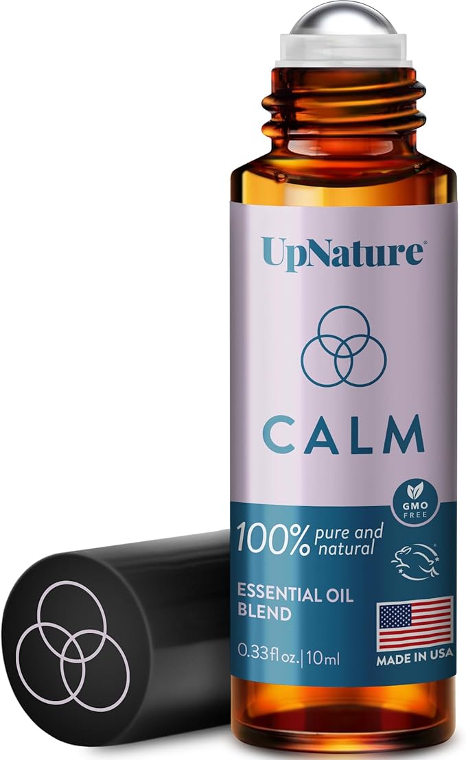 UpNature Calm Essential Oil Roll On - Self Care Gifts for Mom Women Her - 100% Natural Aromatherapy Blend for Relaxation Relief