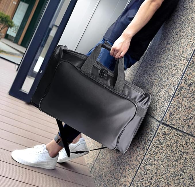30L Multi-Function Sneaker Bag - Waterproof Duffel with Adjustable 4-Layer Storage and Shoulder Strap for Gym, Travel, and Sports
