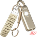 Weten Personal Safety Alarm Keychain – 130dB Siren with Bottom Speaker, LED Light, Wristlet & Carabiner Clip – Weatherproof Self Defense Alarm with Low Battery Alert (Gold Satin)