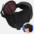 SARISUN Travel Pillows for Airplanes, Airplane Pillow for Long Flight, Airplane Head Strap with Sleep Eye Mask, 360° Support Headrest for Car Road Trip, Stop Bobblehead Travel Essentials, Red