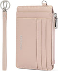 BOSTANTEN Small Wallet For Women RFID Leather Credit Card Holder Slim Wristlet Keychain Wallet With Zipper Pocket