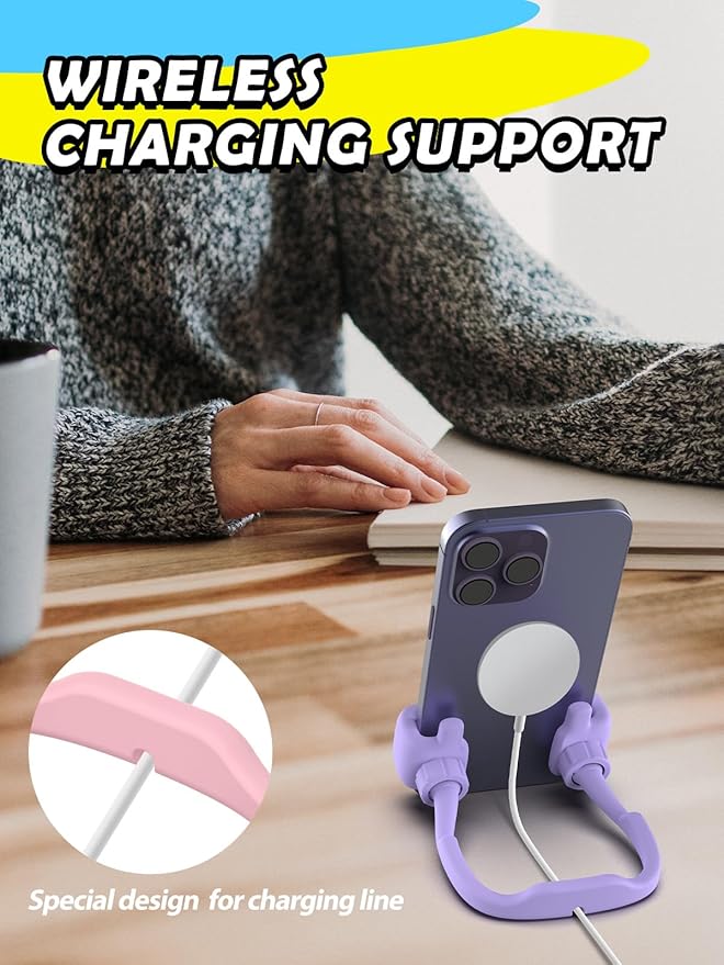 Gifts for Mothers Day Mom Wife Adults Cell Phone Stand: UPGRADE Adjustable Thumbs Up Lazy Phone Holder for Desk Cool Gadgets Stocking Stuffers Birthday Gadget for Teen Girl Gift Trendy Stuff Ideas