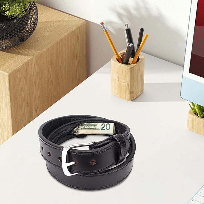 Men's Travel Money Belts - Secret Hidden Cash Storage Waist Belt, Secure Anti Theft Storage Solution | For Travel Safety, Concealed Money Organizer For Dad Men Father Grandfather Son Boyfriend