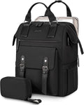 LOVEVOOK Laptop Backpack Women, Nurse Bags Teacher Work Backpack with Laptop Compartment, Water Resistant Computer Backpack Purse for Women College Business Travel Laptop Backpack, 15.6 Inch, Upgraded