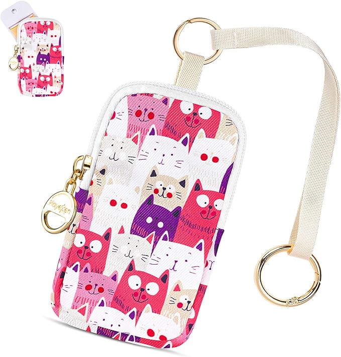 Hand Sanitizer Spray Case Compatible with T0uch-land, Hand Sanitizer Holder Bag with Ring Buckle & Wrist Strap