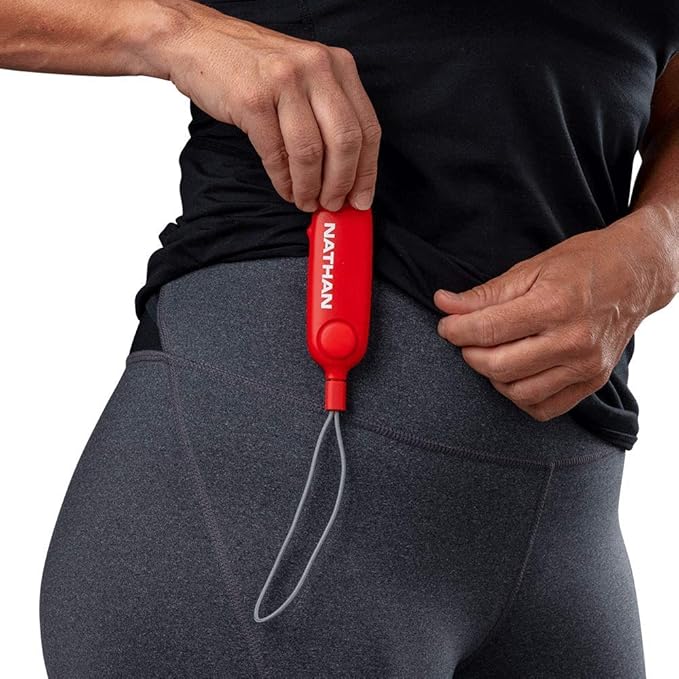 Nathan Personal Alarm Ripcord. SafeRun Siren in Case of Emergency 120DB with/Without Strobe Light. Security Clip for Running, Waking, Hiking, Biking and More. Very Loud and Bright Easy to use, Fast.