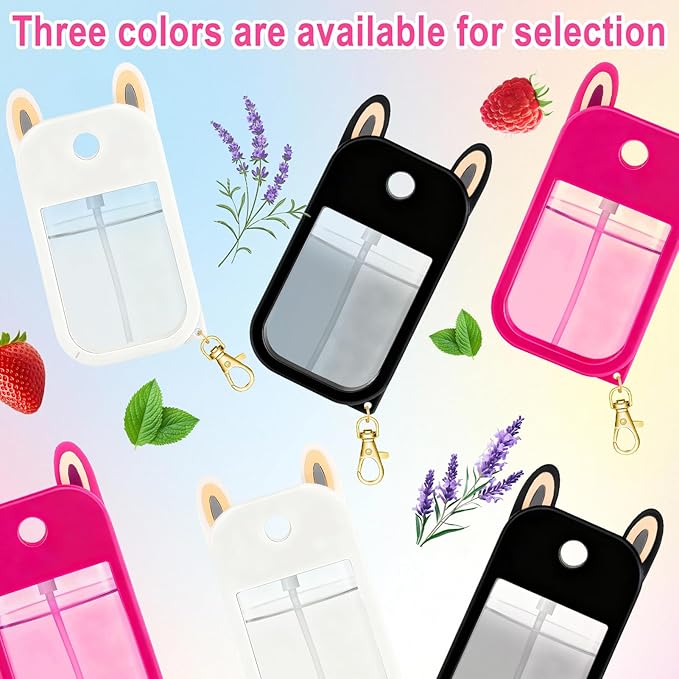 Hand Sanitizer Spray Case Compatible with Touchland Silicone Case for Touchland 1 FL OZ/30 mL Keychain Accessory Gifts