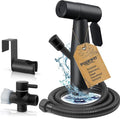 Luxury Bidet Sprayer for Toilet-Handheld Sprayer Attachment with Brass Leak Free T-Valve&Adjustable Jet Spray, Perfect for Feminine Hygiene
