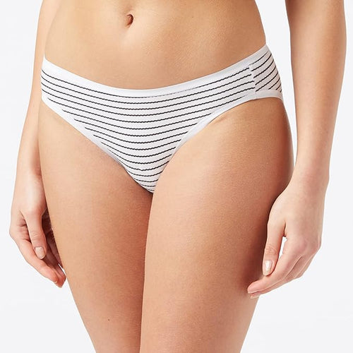 Amazon Essentials Women's Breathable Cotton Bikini Brief Underwear with Full Coverage, Multipacks