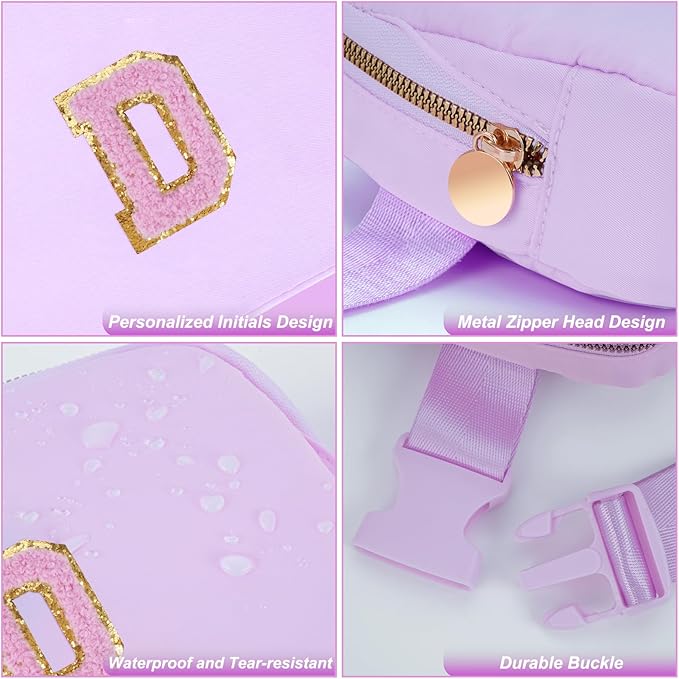 Uygafly Birthday Gifts for 4 5 6 7 8 9 10 11 12 13 Year Old Girls,Graduation Gifts for Teens Kids Daughter Sister Her,Fanny Pack Crossbody Bag Belt Bag Cute Trendy Stuff | Lavender,D