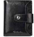 BOSTANTEN Women Leather Wallet RFID Blocking Small Bifold Zipper Pocket Wallet Card Case Purse with ID Window
