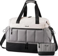 LOVEVOOK Travel Duffel Bag, Weekender Bags for Women, Large Overnight Bags with Shoe Compartment, 47L Carry on Gym Hospital Bag with Wet Pocket, 2 Pcs