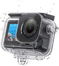 TELESIN Waterproof Case with Anti-Fog for DJI Osmo Action 6 Camera, Underwater Housing Shell Cage Supports 60M/196FT Deep Diving Scuba Snorkeling with Quick Release Bracket Screw Action 6 Accessories