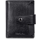 BOSTANTEN Women Leather Wallet RFID Blocking Small Bifold Zipper Pocket Wallet Card Case Purse with ID Window