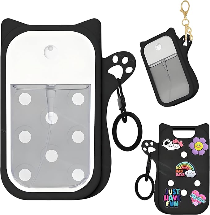 Silicone Case Compatible with Touchland Hand Sanitizer Spray, Protective Case for Power Mist and Glow Mist 1 fl oz